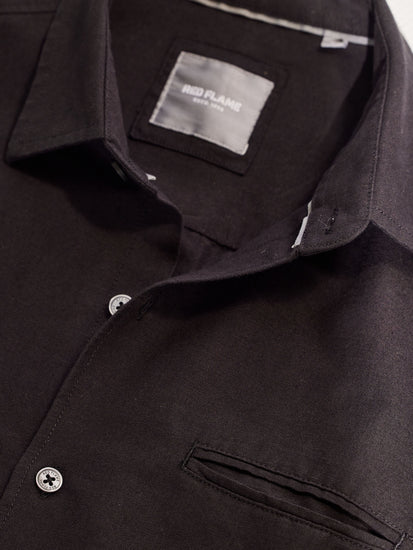 Black Solid Shirt