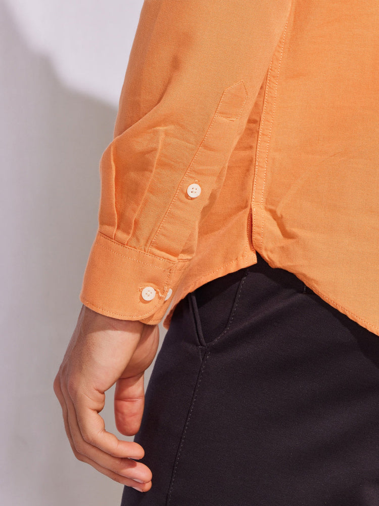 Orange Double Pocket Kurta