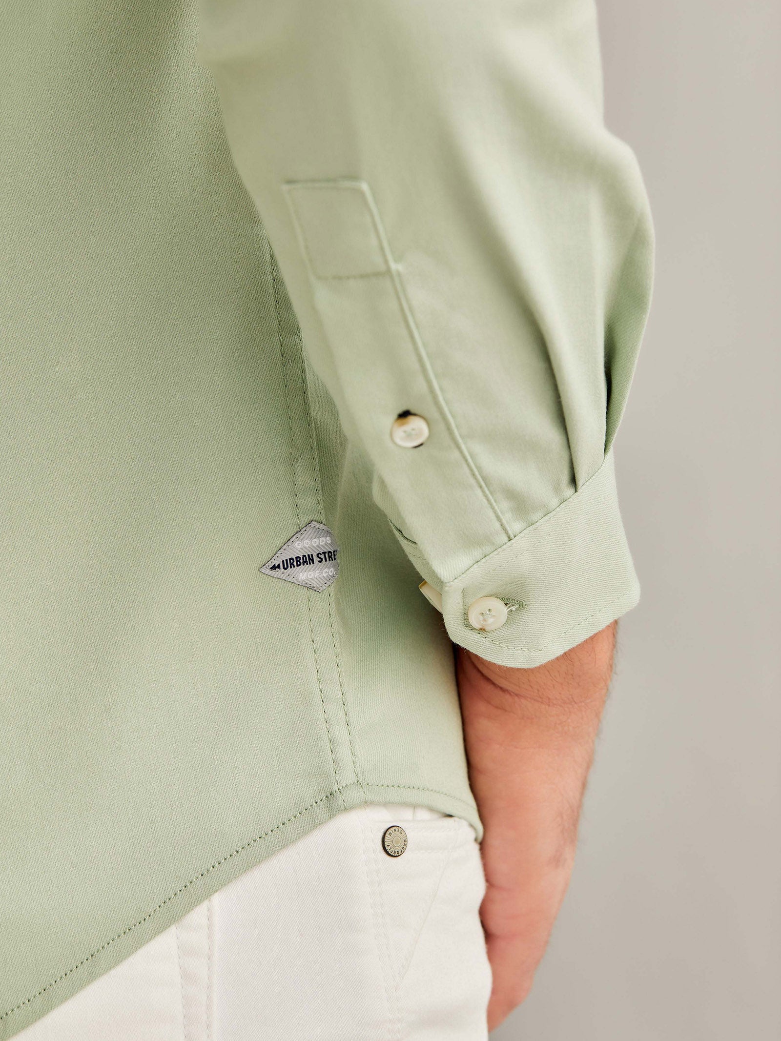 Green Power Stretch Cargo Shirt