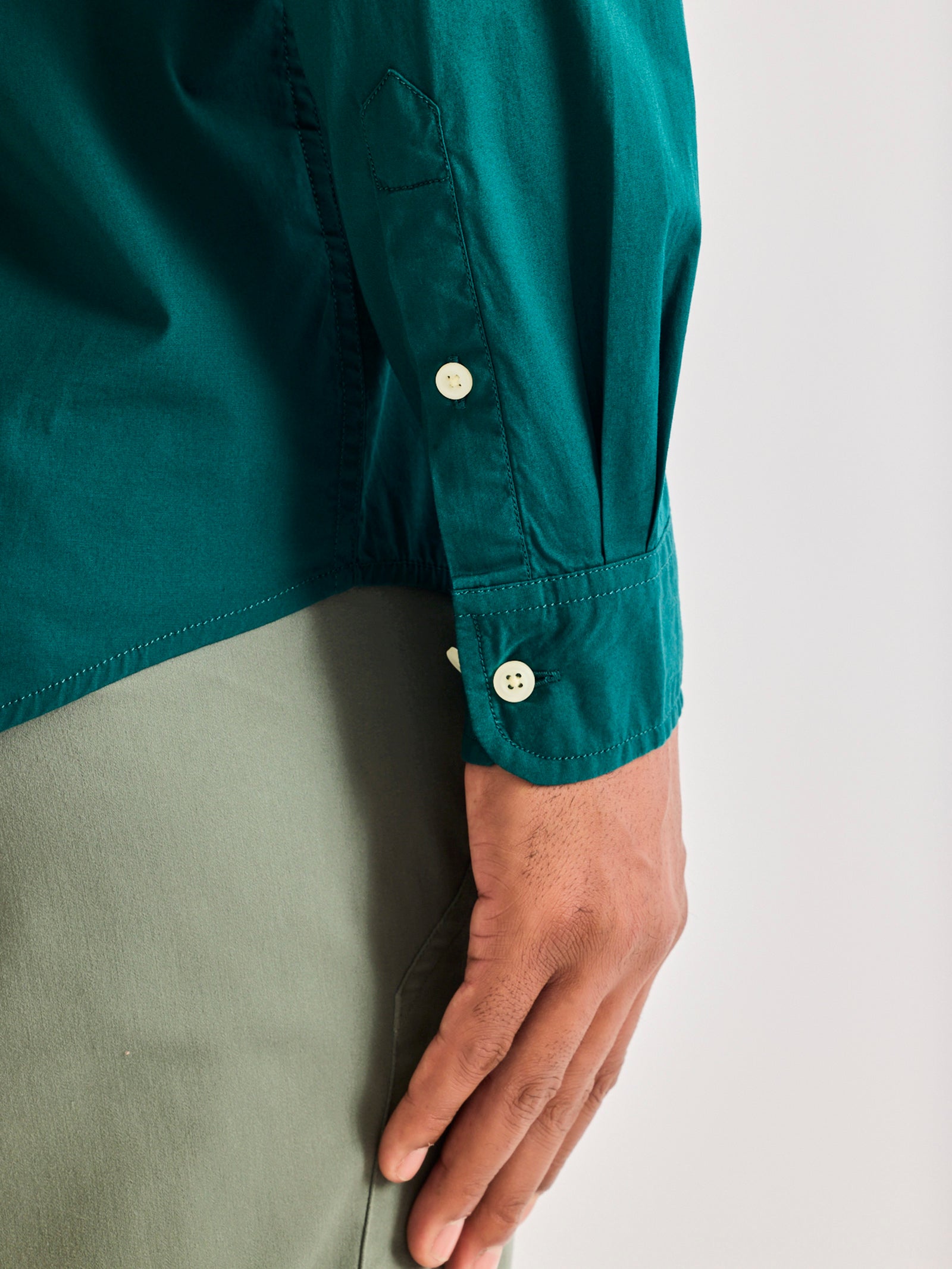 Green Solid Shirt