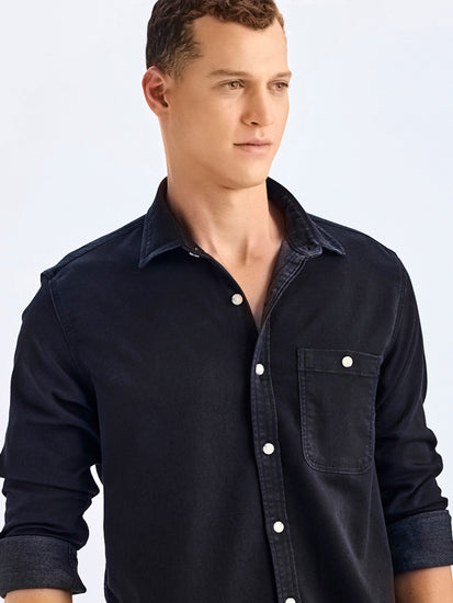 Black Denim Shirt