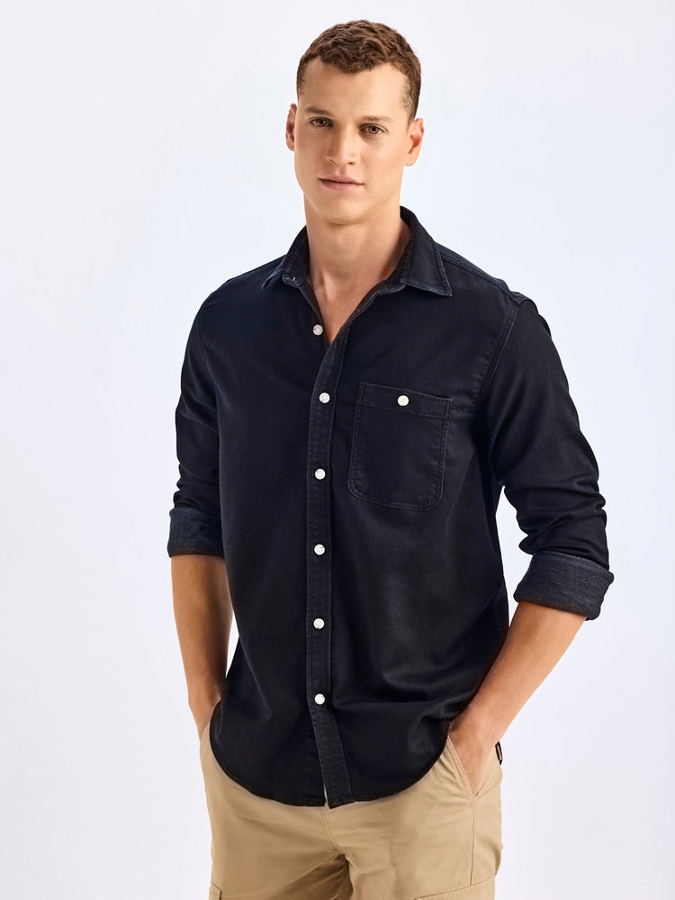 Black Denim Shirt