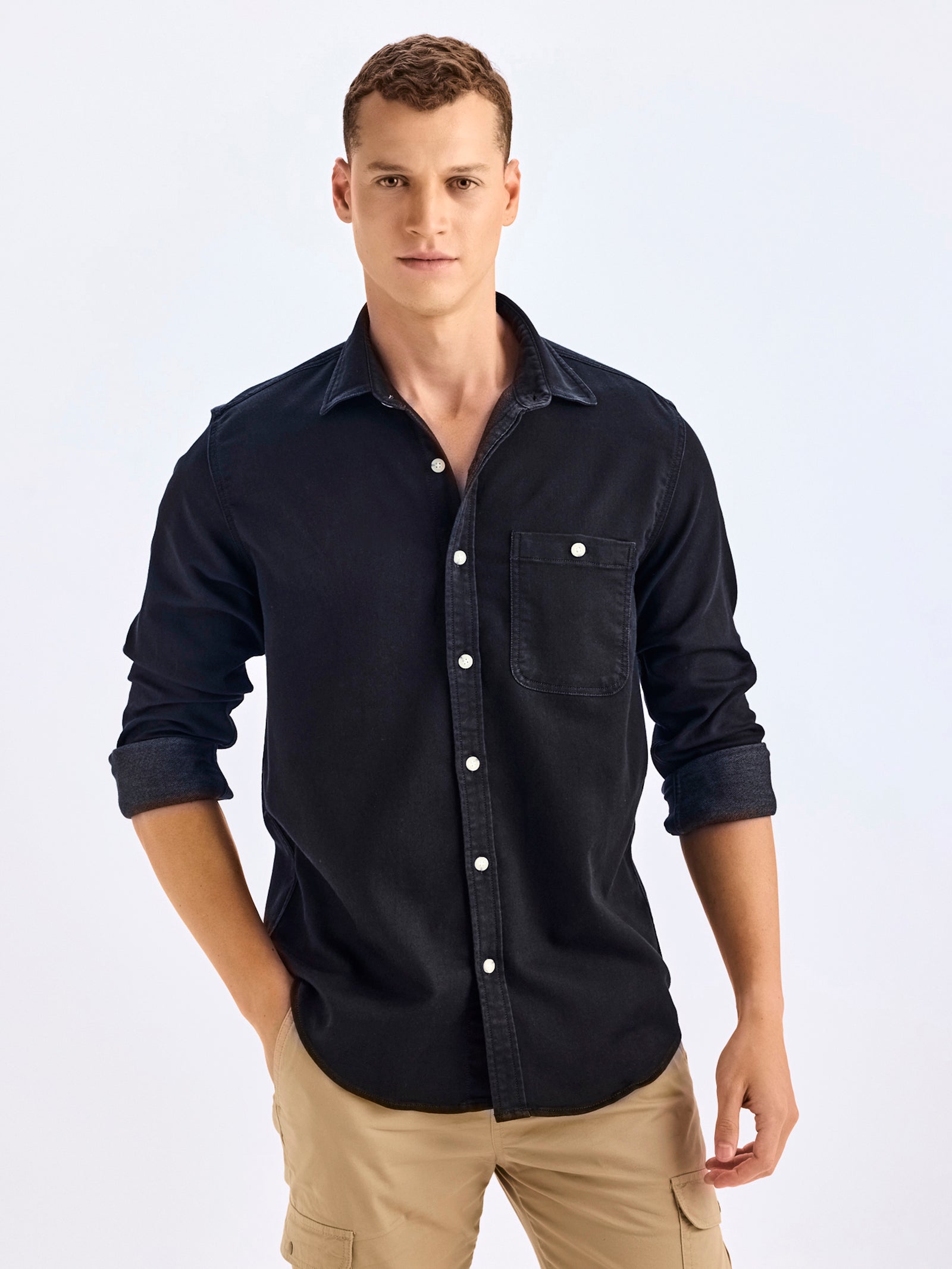 Black Denim Shirt