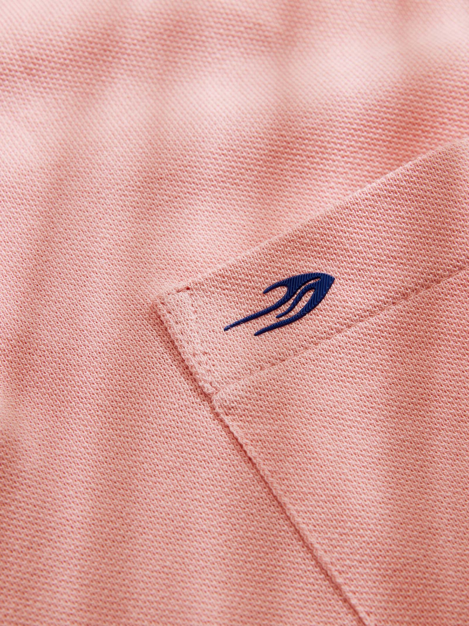 Pink Solid Polo T-Shirt