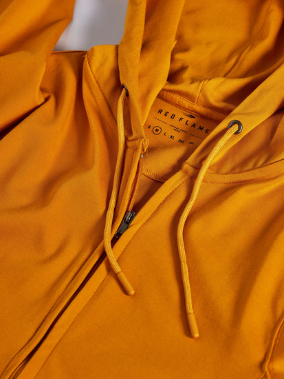 Yellow 4-Way Stretch Hooded Sweatshirt