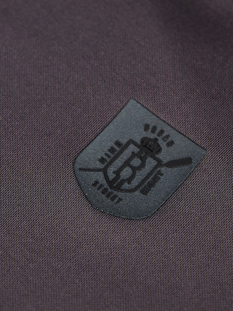 Grey Solid Polo T-Shirt