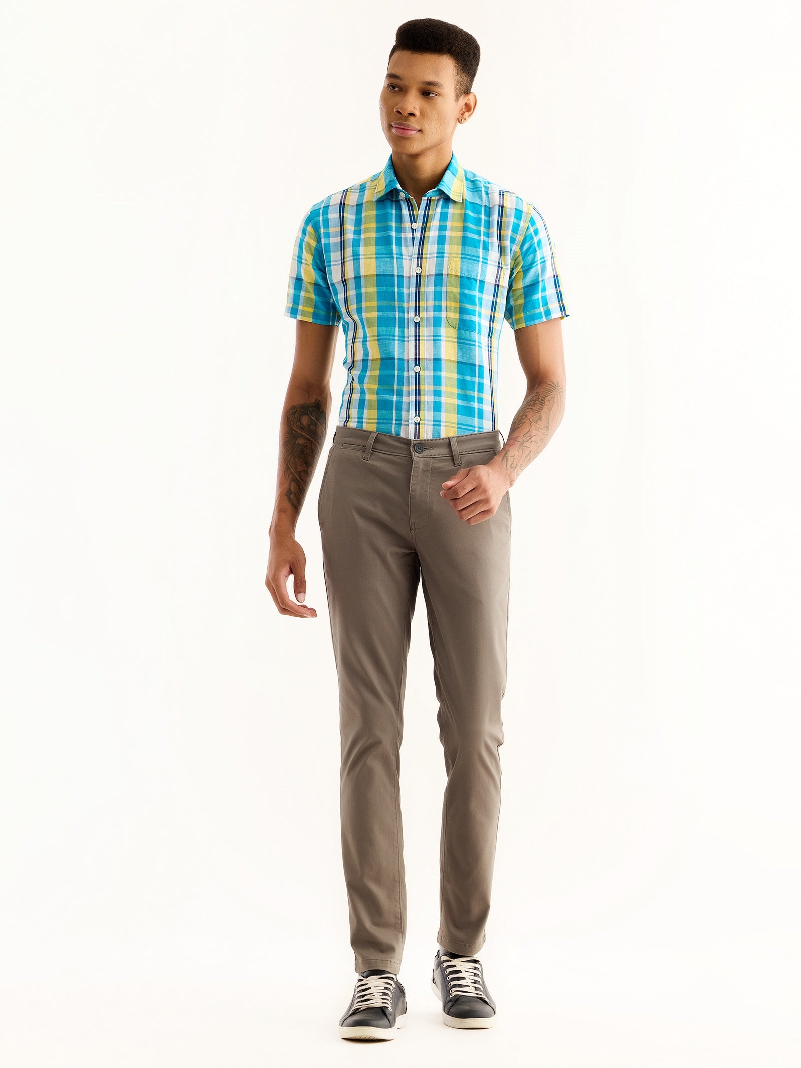 Grey Stretch Slim Fit Trouser