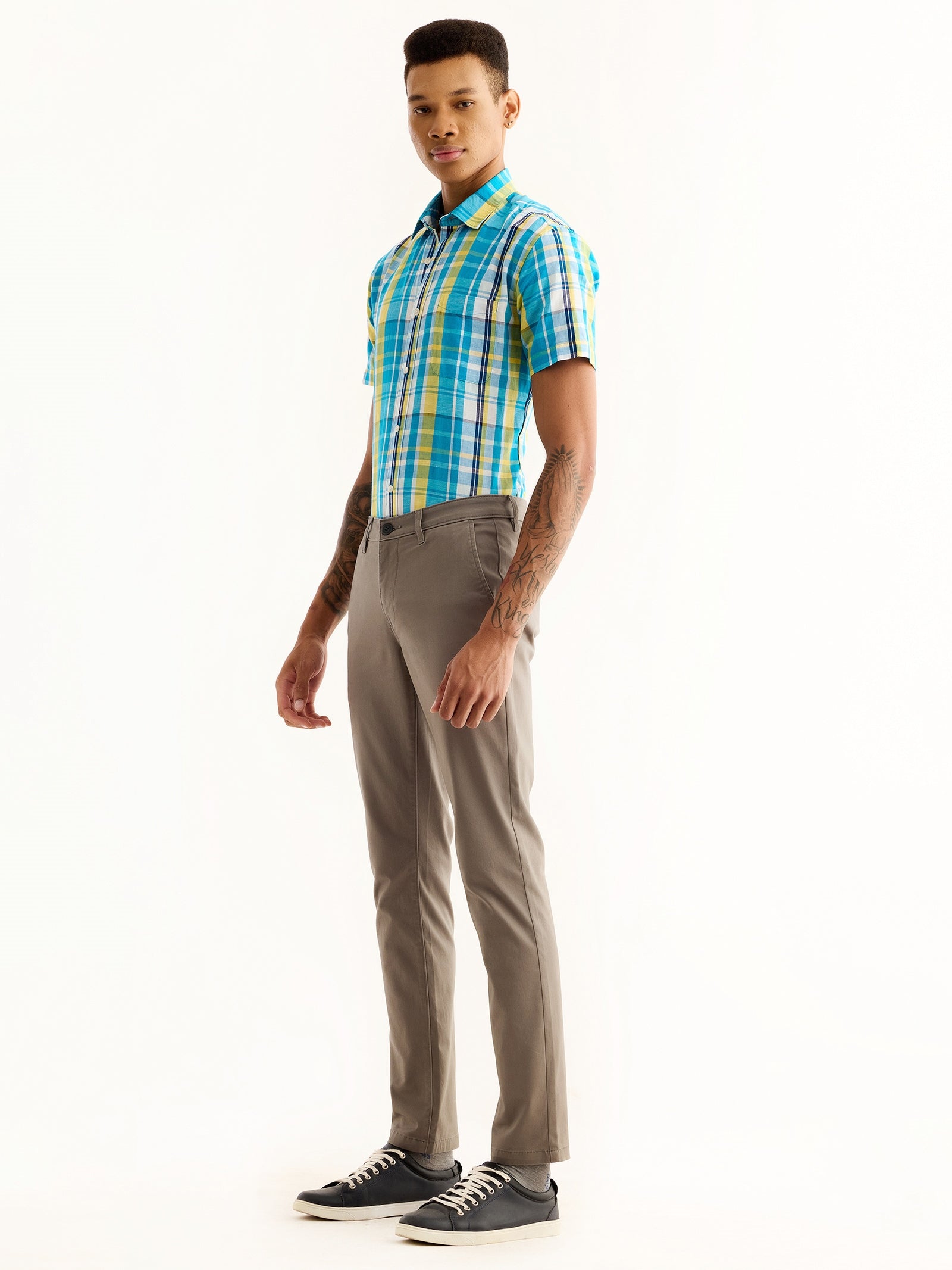 Grey Stretch Slim Fit Trouser