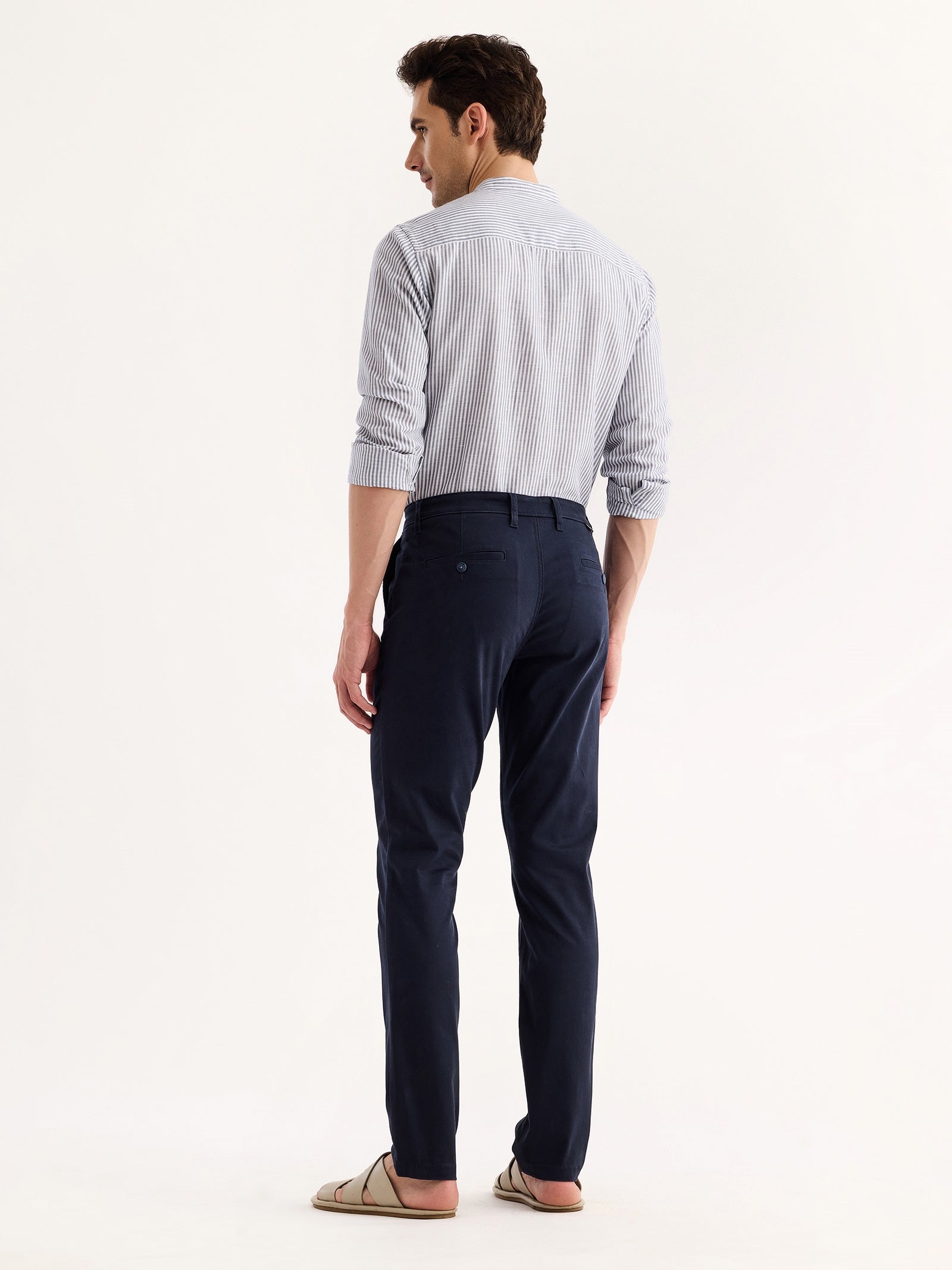 Navy Stretch Slim Fit Trouser