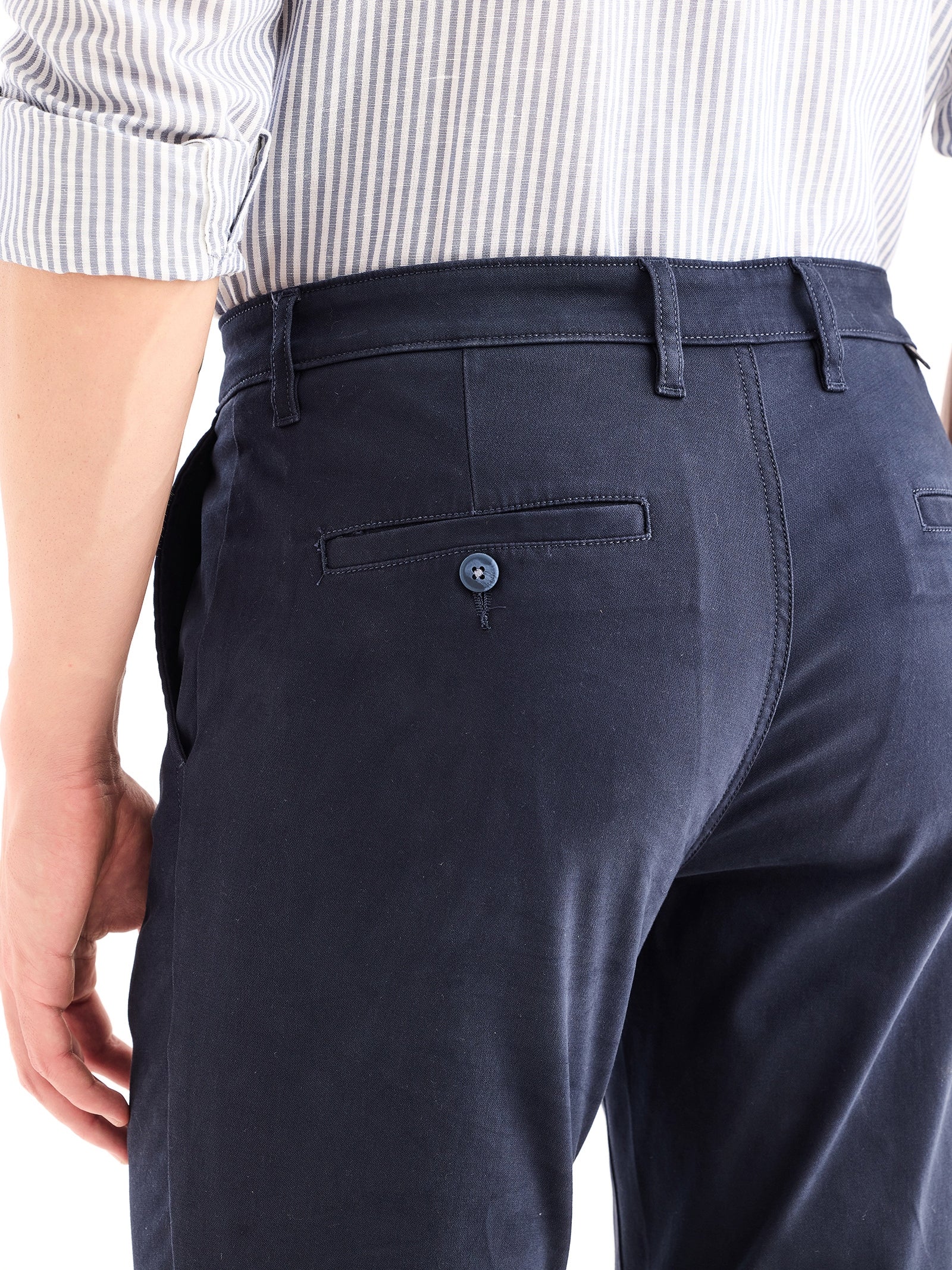 Navy Stretch Slim Fit Trouser