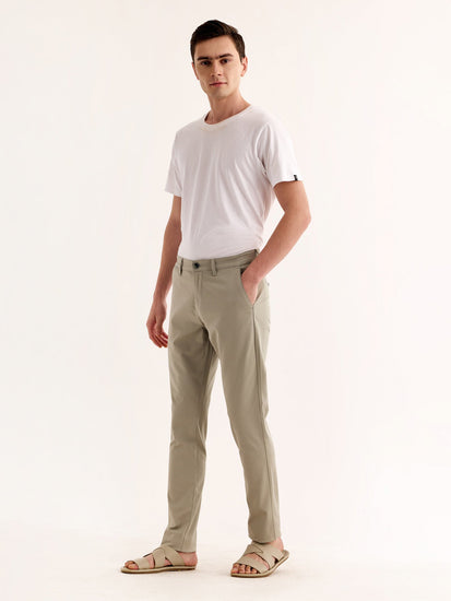 Grey Stretch Slim Fit Trouser