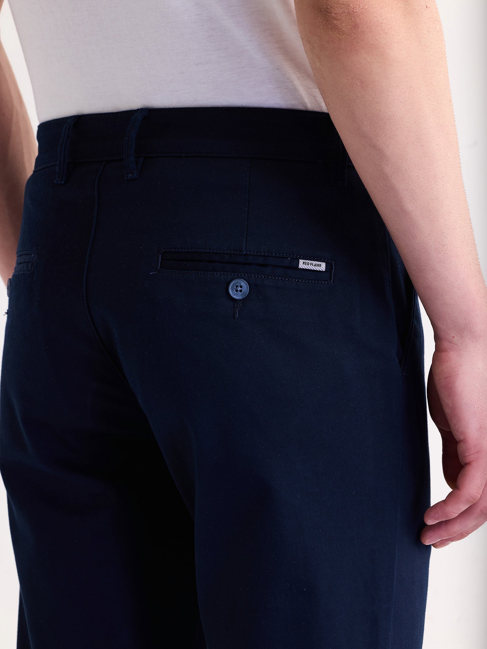 Navy Stretch Slim Fit Trouser