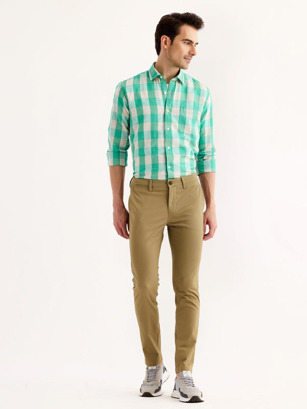 Khaki Stretch Skinny Fit Trouser