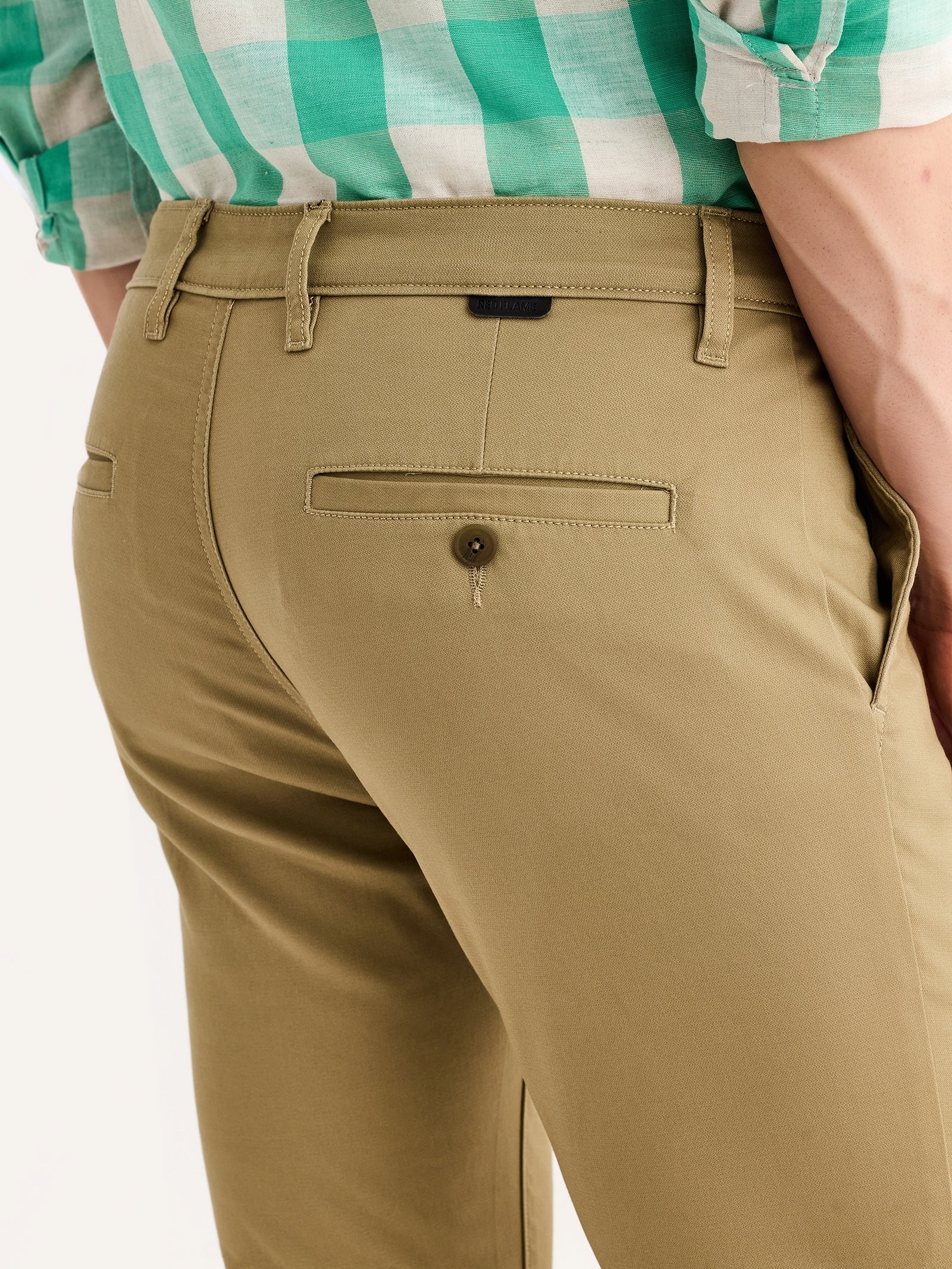 Khaki Stretch Skinny Fit Trouser