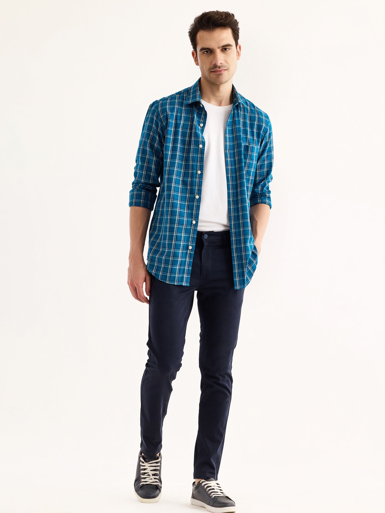 Navy Stretch Skinny Fit Trouser