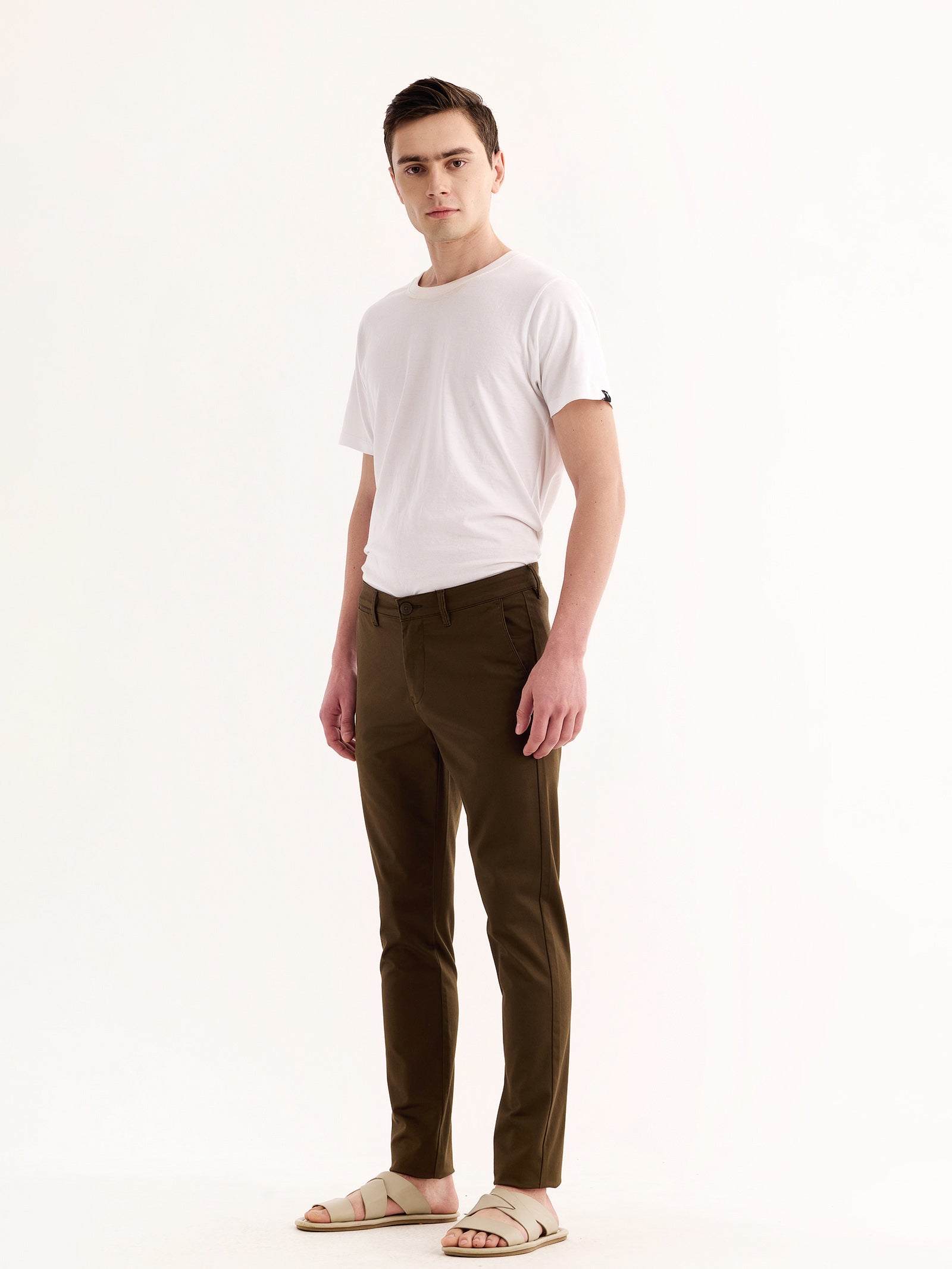 Olive Stretch Skinny Fit Trouser