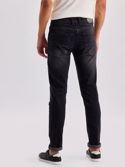 Black Dean Slim Fit Mid Rise Jeans