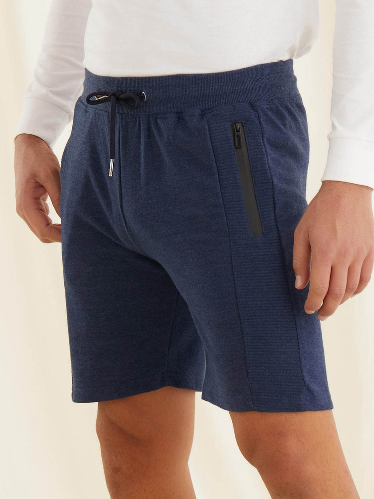 Navy Solid Shorts