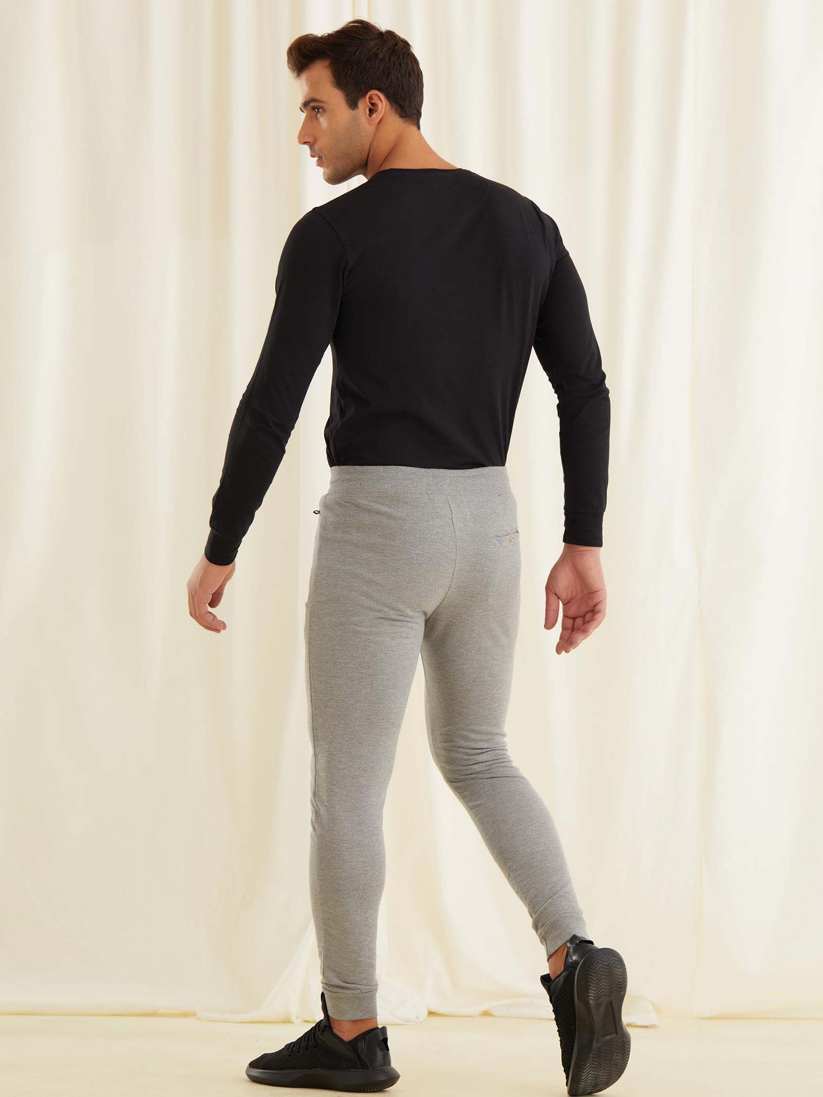 Grey Solid Joggers