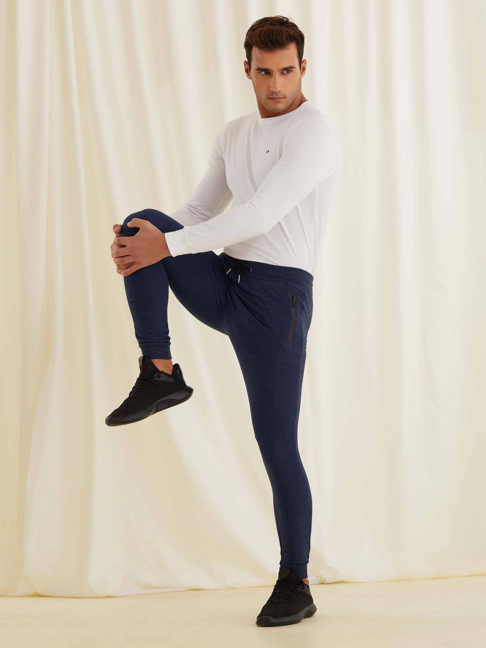 Navy Solid Joggers