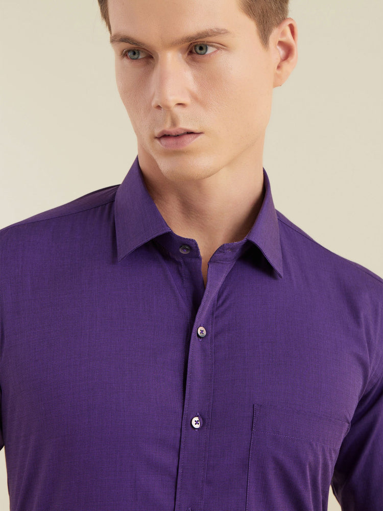 Purple Solid Shirt