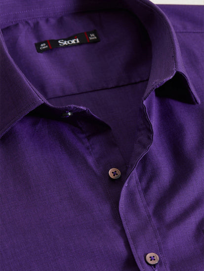 Purple Solid Shirt