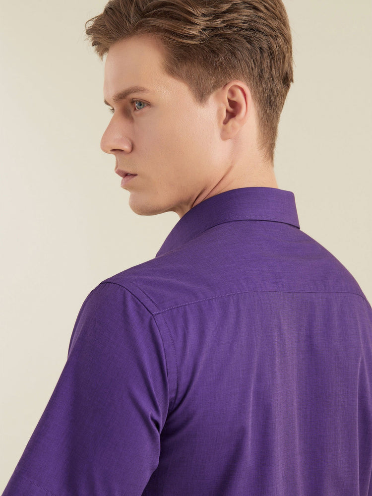 Purple Solid Shirt