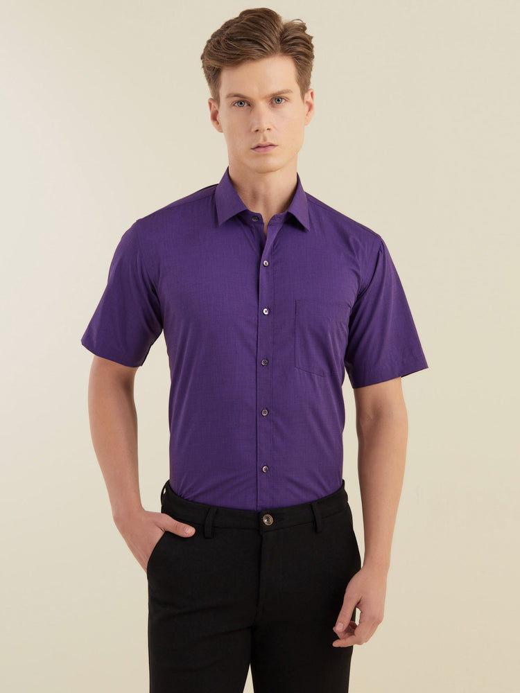 Purple Solid Shirt