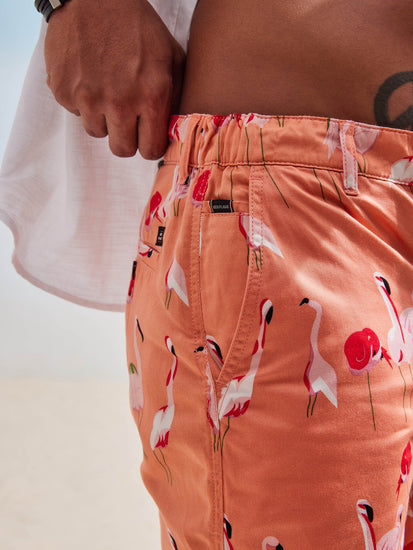 Pink Printed Shorts