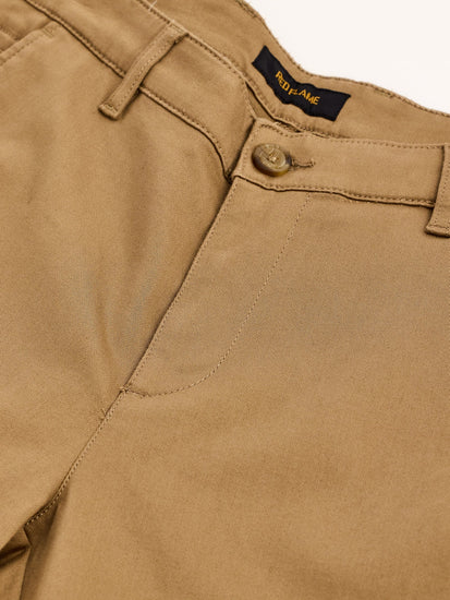 Khaki Stretch Slim Fit Trouser