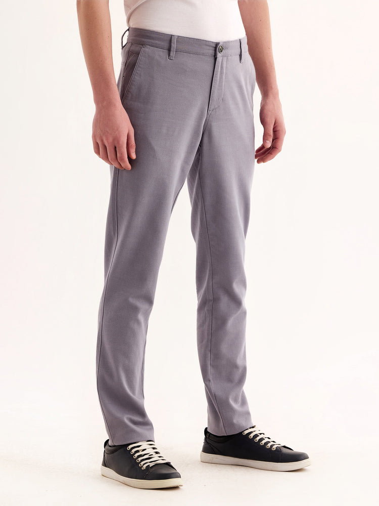 Grey Stretch Slim Fit Trouser