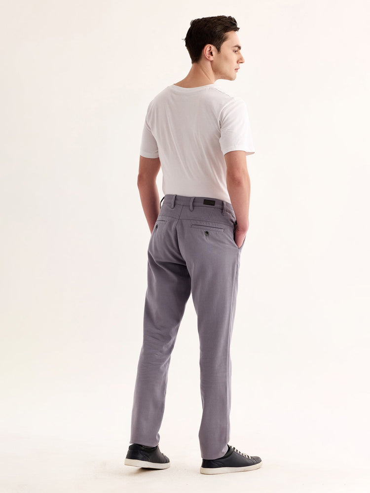 Grey Stretch Slim Fit Trouser