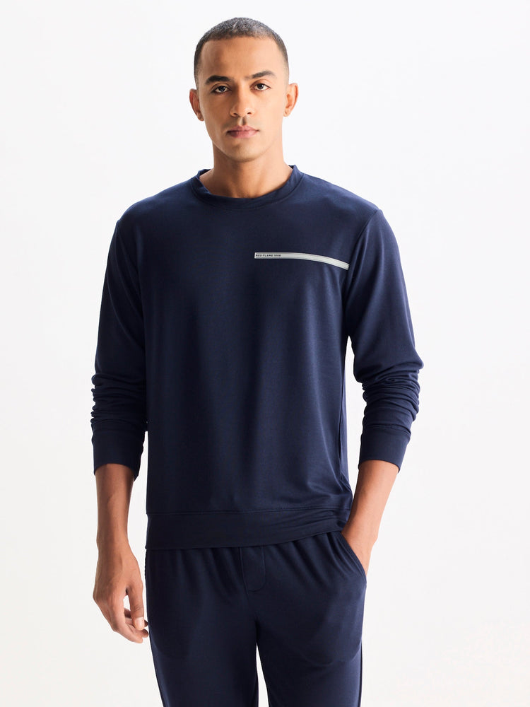 Navy Solid Stretch Co-Ords