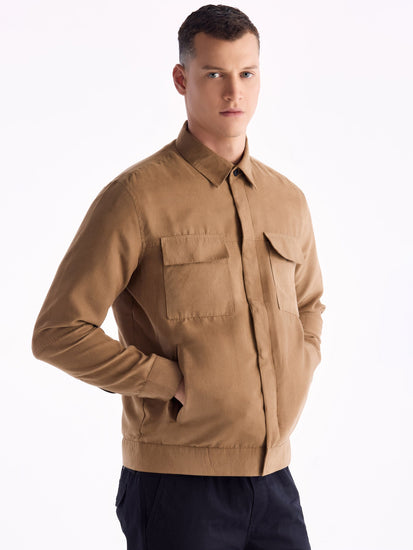 Khaki Suede Jacket