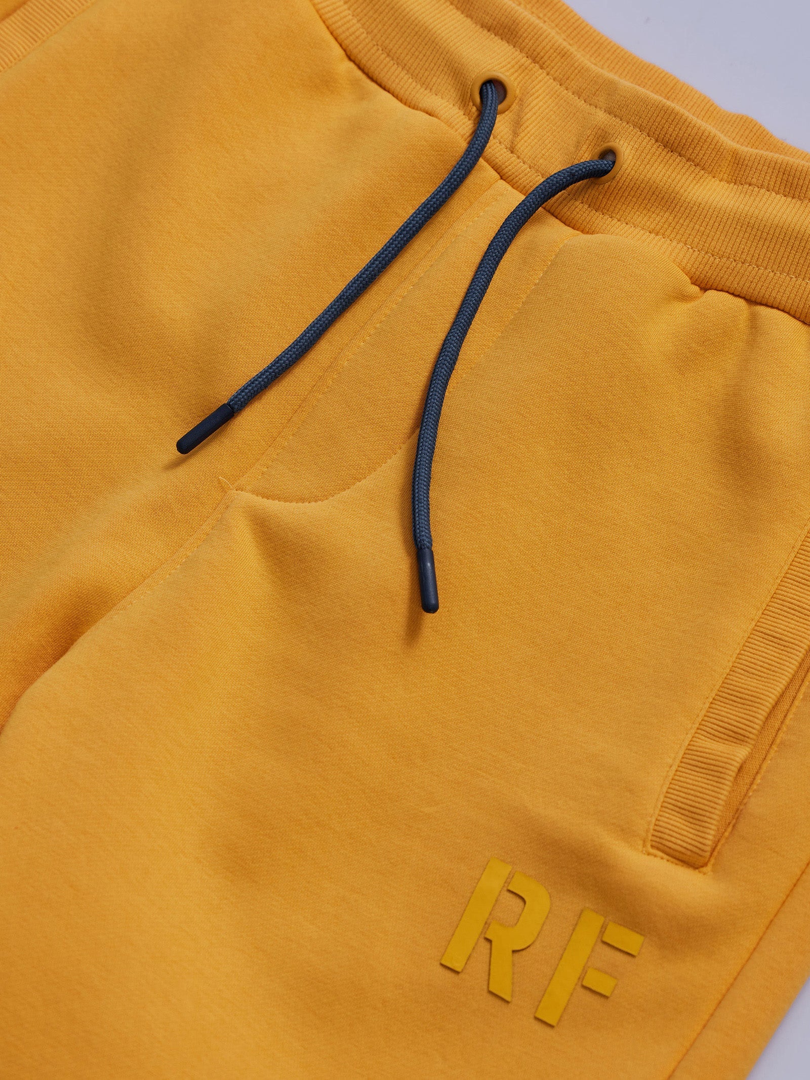 Yellow Fleece Solid Joggers