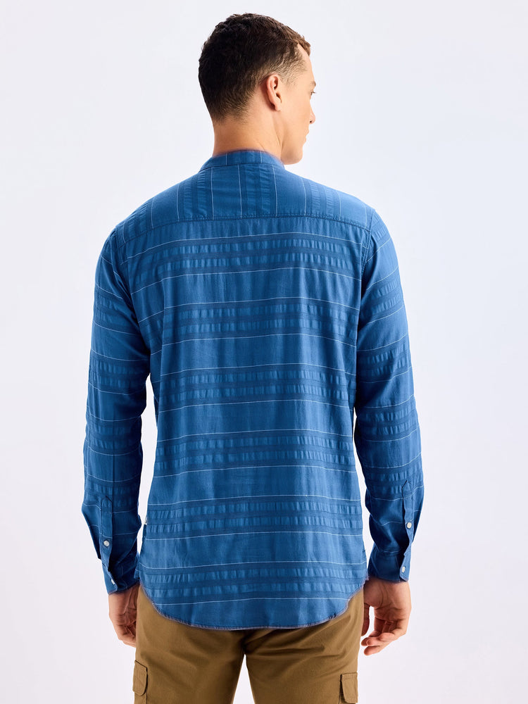 Blue Striped Kurta