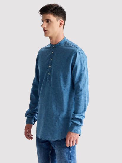 Blue Denim Kurta