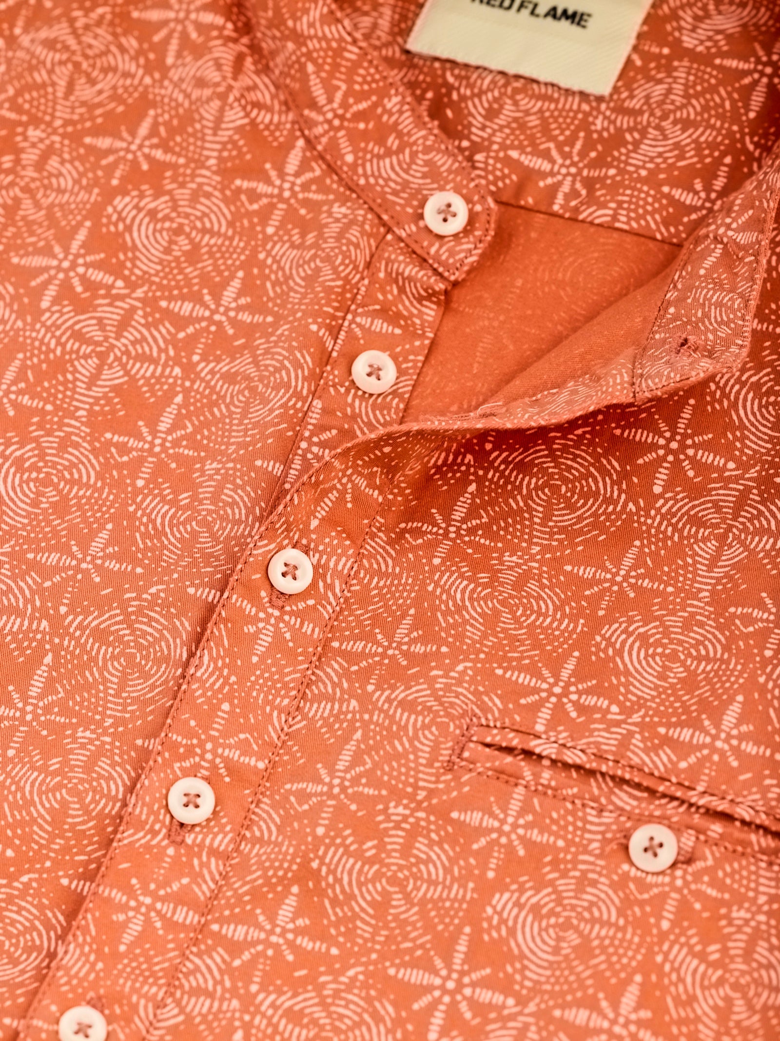 Orange Printed Kurta