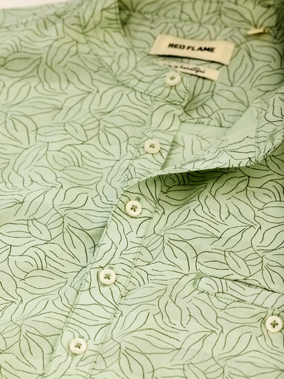 Green Printed Kurta