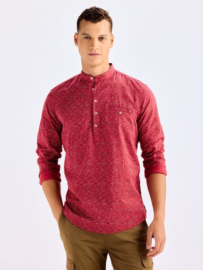 Pink Printed Kurta