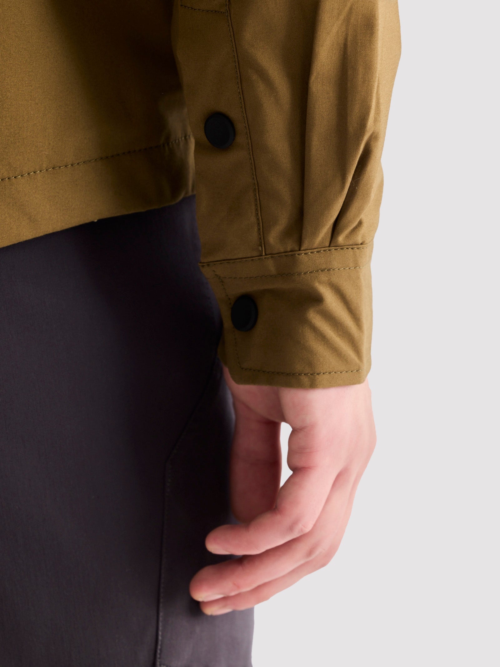 Khaki Solid Shacket