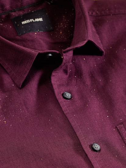 Purple Slub Twill Shirt