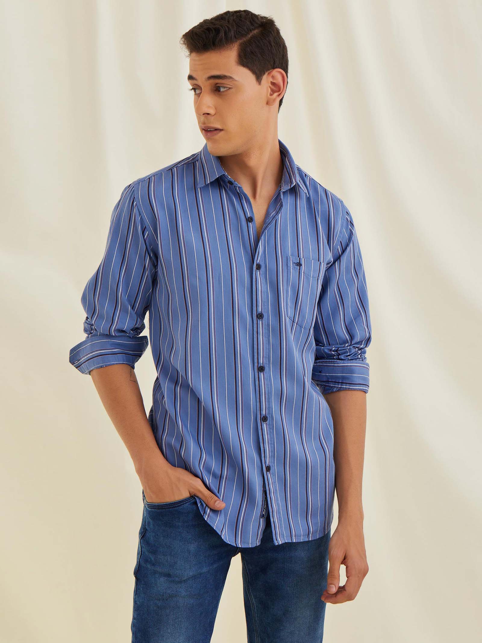 Blue Striped Shirt