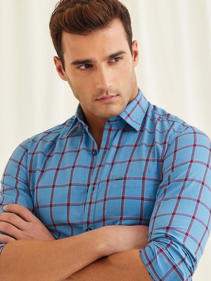 Blue Checked Shirt