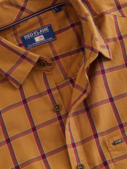 Khakhi Checked Shirt