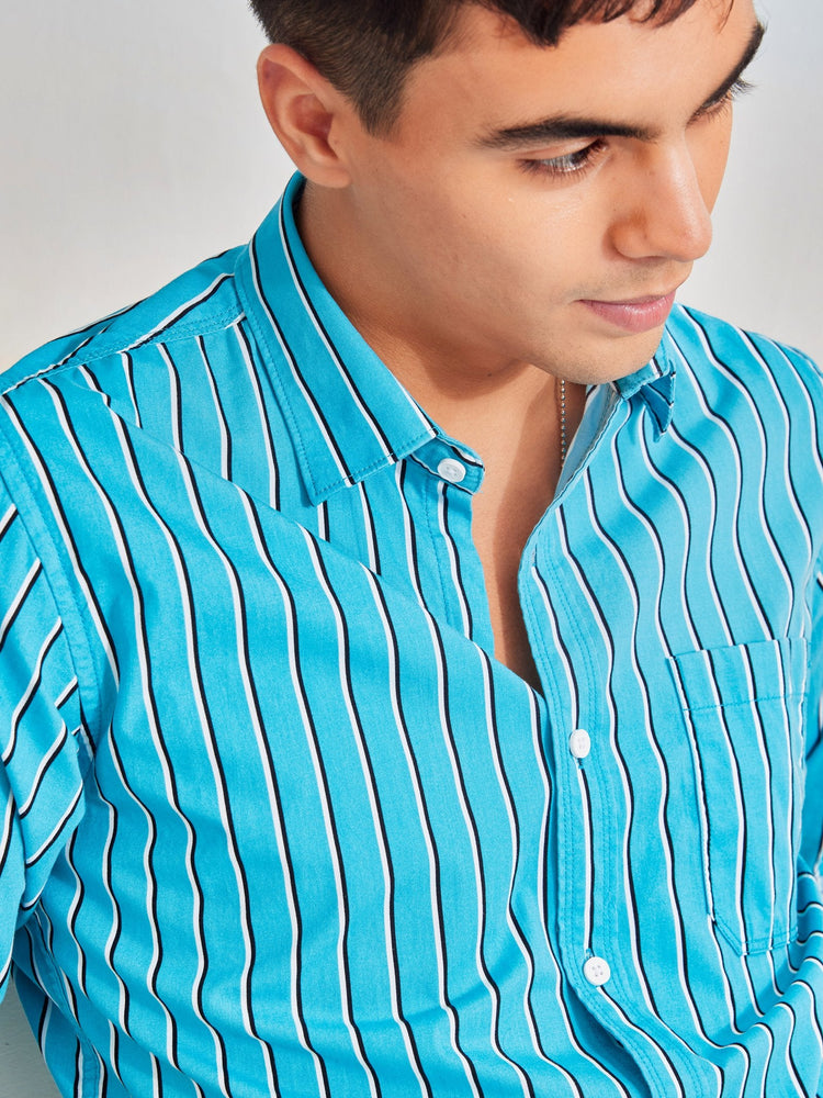 Blue Striped Shirt