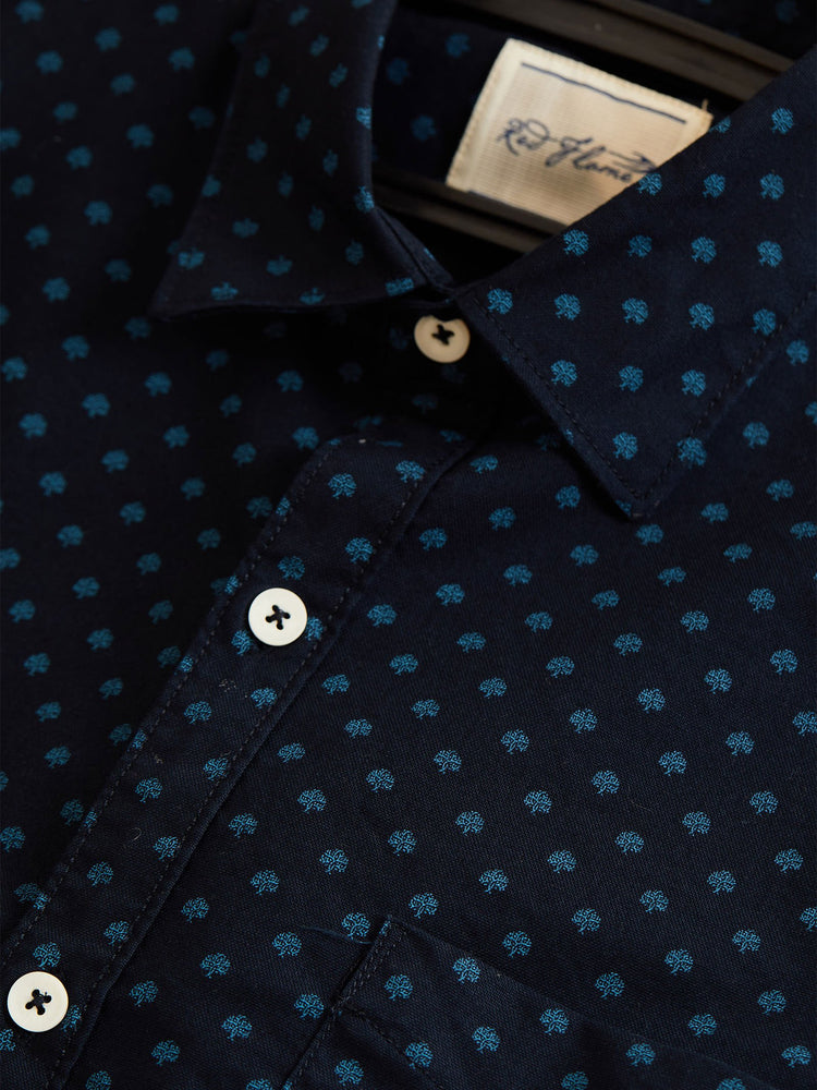 Navy Printed Shirt