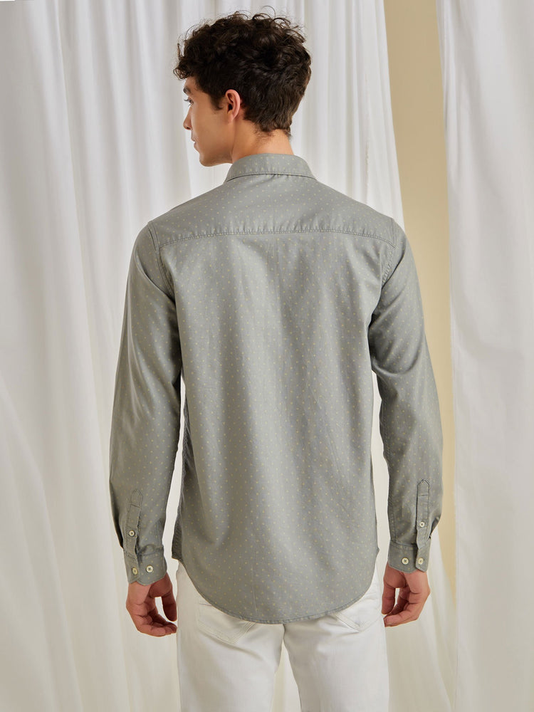 Grey Printed Shirt