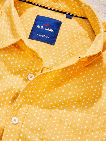 Yellow Printed Shirt