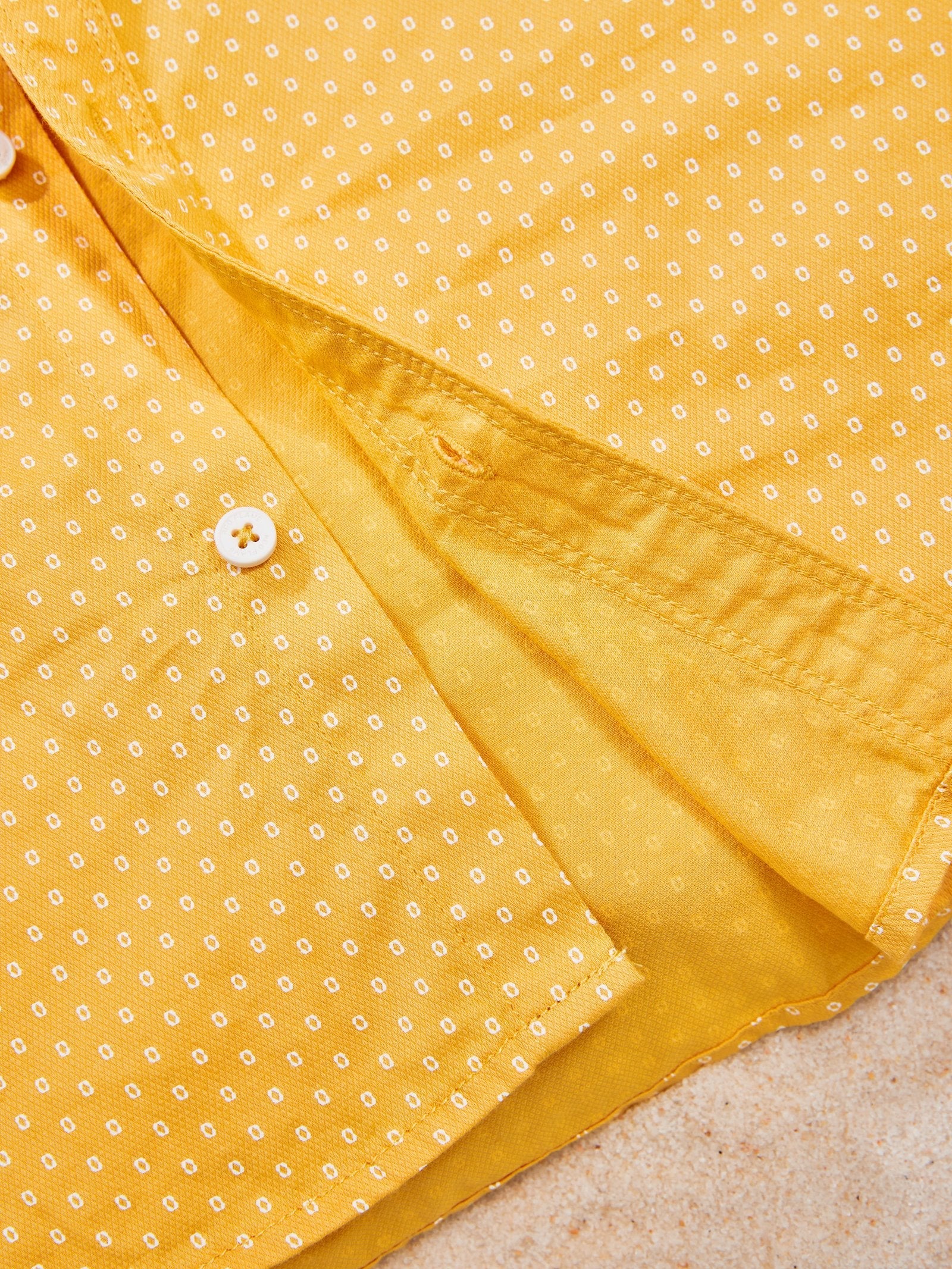 Yellow Printed Shirt